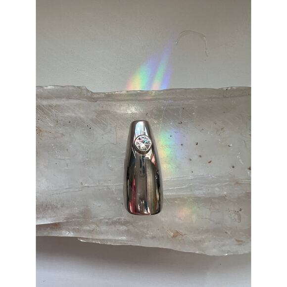 Diamond Nails Sterling Silver Nails, Nail art Special occasion wedding Nail - Picture 8 of 8